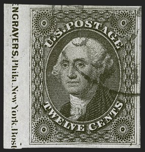 Sale 1255, Lot 249, 12c 1851 Issue (Scott 17)