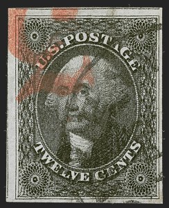 Sale 1255, Lot 252, 12c 1851 Issue (Scott 17)