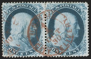 Sale 1255, Lot 272, 1c 1857 Issue (Scott 18-24)