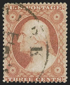 Sale 1255, Lot 288, 3c 1857 Issue (Scott 25-26A)