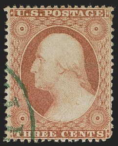 Sale 1255, Lot 290, 3c 1857 Issue (Scott 25-26A)