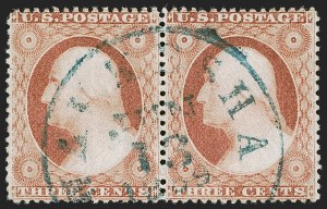 Sale 1255, Lot 294, 3c 1857 Issue (Scott 25-26A)