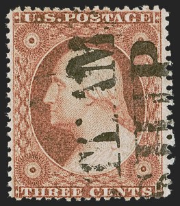 Sale 1255, Lot 313, 3c 1857 Issue (Scott 25-26A)