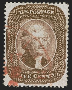 Sale 1255, Lot 321, 5c 1857 Issue (Scott 27-30A)