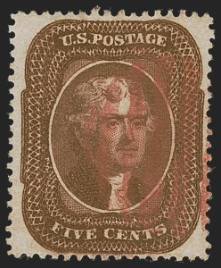 Sale 1255, Lot 324, 5c 1857 Issue (Scott 27-30A)