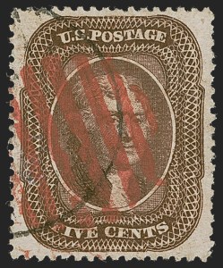 Sale 1255, Lot 325, 5c 1857 Issue (Scott 27-30A)