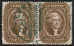 Sale 1255, Lot 326, 5c 1857 Issue (Scott 27-30A)