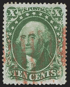 Sale 1255, Lot 334, 10c 1857 Issue (Scott 31-35)