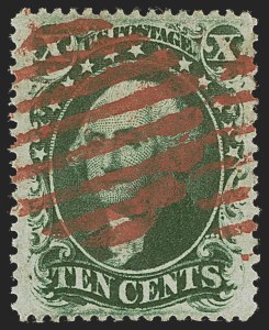 Sale 1255, Lot 344, 10c 1857 Issue (Scott 31-35)
