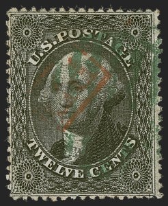 Sale 1255, Lot 349, 12c 1857 Issue (Scott 36-36B)