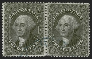Sale 1255, Lot 351, 12c 1857 Issue (Scott 36-36B)