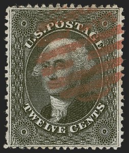 Sale Number 1255, Lot Number 354, 12c 1857 Issue (Scott 36-36B)