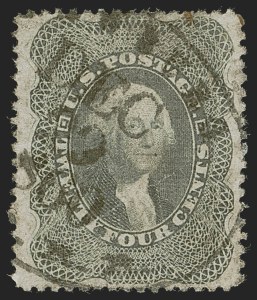 Sale 1255, Lot 361, 24c-90c 1860 Issue (Scott 37-39)