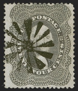 Sale 1255, Lot 362, 24c-90c 1860 Issue (Scott 37-39)