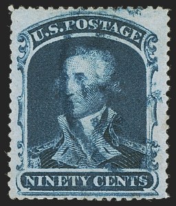 Sale 1255, Lot 370, 24c-90c 1860 Issue (Scott 37-39)
