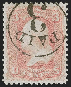 Sale Number 1255, Lot Number 385, 3c 1861 Issue, Shades and Varieties (Scott 64-65)