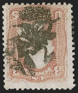 Sale 1255, Lot 399, 3c 1861 Issue, Cancellations (Scott 65)