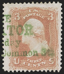 Sale 1255, Lot 441, 3c 1861 Issue, Cancellations (Scott 65)