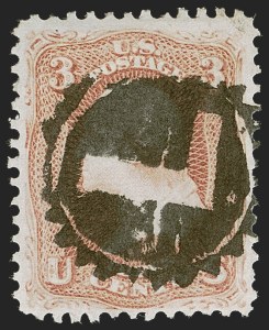 Sale 1255, Lot 443, 3c 1861 Issue, Cancellations (Scott 65)