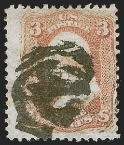 Sale 1255, Lot 576, 1867-68 Grilled Issue, E Grills (Scott 86-91)