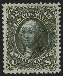 Sale 1255, Lot 581, 1867-68 Grilled Issue, E Grills (Scott 86-91)
