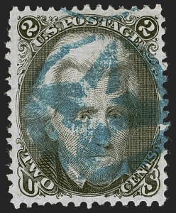 Sale 1255, Lot 590, 1867-68 Grilled Issue, F Grills (Scott 92-101)