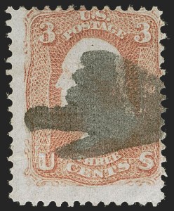 Sale 1255, Lot 600, 1867-68 Grilled Issue, F Grills (Scott 92-101)