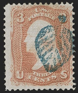 Sale 1255, Lot 602, 1867-68 Grilled Issue, F Grills (Scott 92-101)