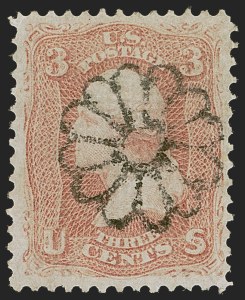 Sale 1255, Lot 603, 1867-68 Grilled Issue, F Grills (Scott 92-101)