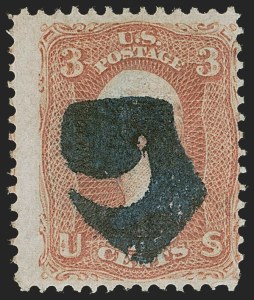 Sale 1255, Lot 604, 1867-68 Grilled Issue, F Grills (Scott 92-101)