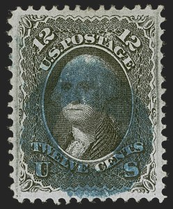 Sale 1255, Lot 613, 1867-68 Grilled Issue, F Grills (Scott 92-101)