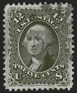 Sale 1255, Lot 614, 1867-68 Grilled Issue, F Grills (Scott 92-101)