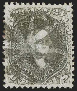 Sale 1255, Lot 620, 1867-68 Grilled Issue, F Grills (Scott 92-101)