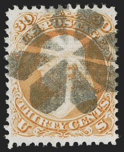 Sale 1255, Lot 623, 1867-68 Grilled Issue, F Grills (Scott 92-101)