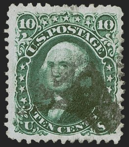 Sale 1255, Lot 628, 1867-68 Grilled Issue, F Grills (Scott 92-101)