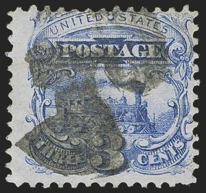 Sale 1255, Lot 662, 3c 1869 Pictorial Issue (Scott 114)