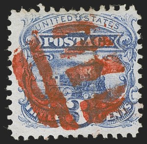 Sale 1255, Lot 678, 3c 1869 Pictorial Issue (Scott 114)