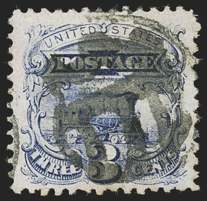 Sale 1255, Lot 681, 3c 1869 Pictorial Issue (Scott 114)