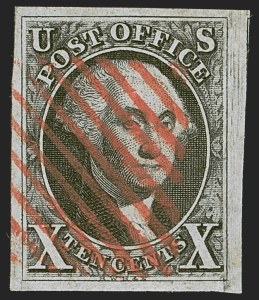 Sale Number 1255, Lot Number 99, 10c 1847 Issue: Gems and Cancellation Varieties (Scott 2)