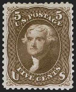 Sale 1256, Lot 2054, 1875 Re-Issue of 1861-66 Issue (Scott 102-111)