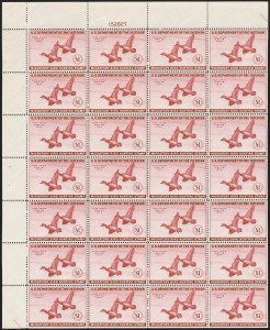 Sale 1258, Lot 3104, Complete Panes and Souvenir Sheets