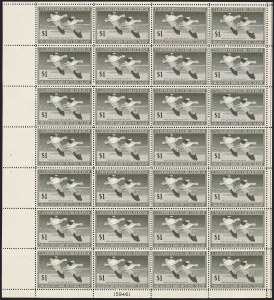 Sale 1258, Lot 3108, Complete Panes and Souvenir Sheets