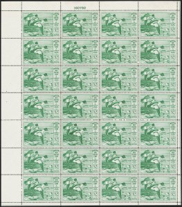 Sale 1258, Lot 3110, Complete Panes and Souvenir Sheets