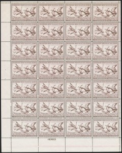 Sale 1258, Lot 3114, Complete Panes and Souvenir Sheets