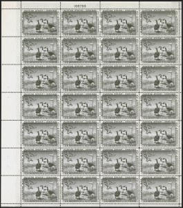 Sale 1258, Lot 3119, Complete Panes and Souvenir Sheets