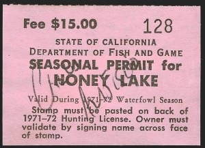 Sale 1258, Lot 3199, State Hunting Permit Stamps