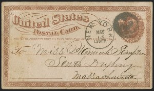Sale 1260, Lot 141, Postal Card UX1 First Day
