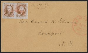 Sale 1260, Lot 16, 1847 Issue, Domestic Covers and Foreign Mails