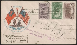 Sale 1260, Lot 179, Spanish-American War: the Furhman Correspondence of Patriotic Covers