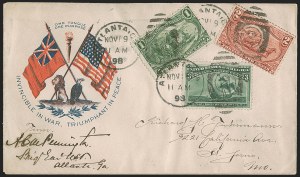 Sale 1260, Lot 179, Spanish-American War: the Furhman Correspondence of Patriotic Covers